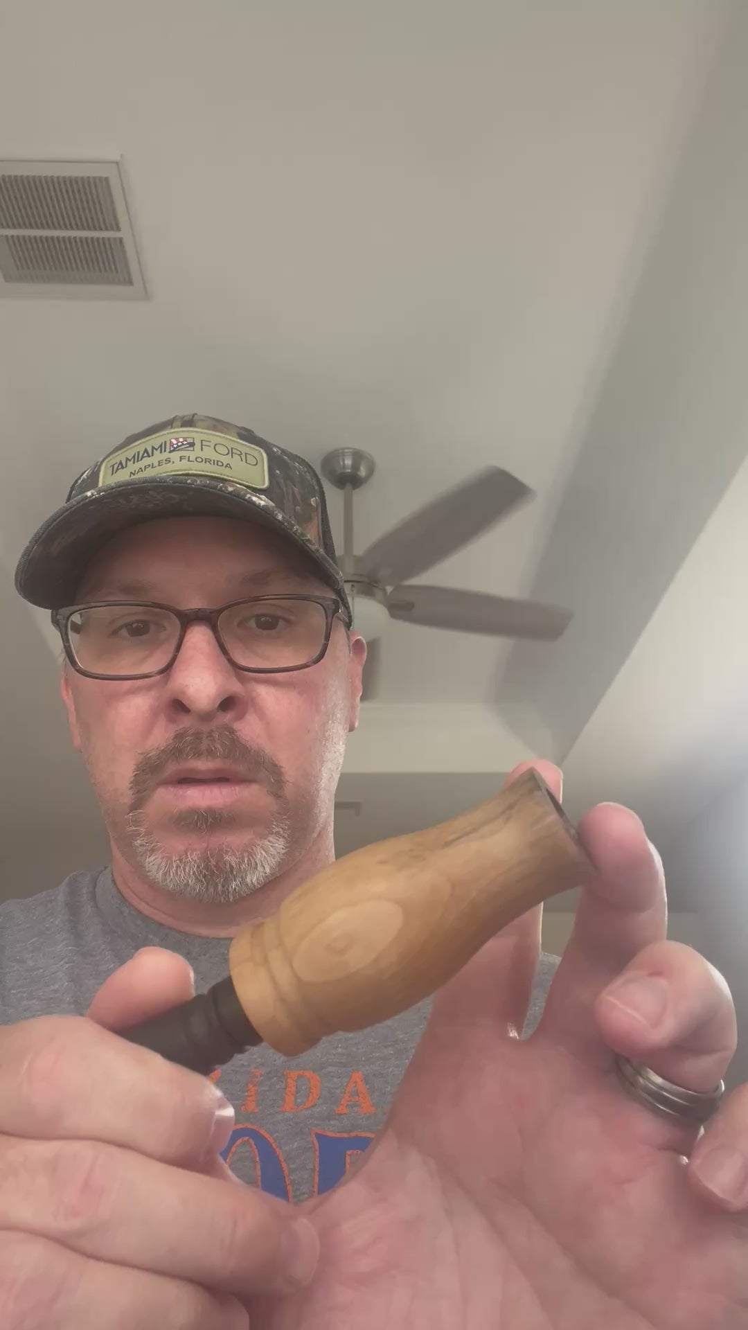 Old Hollow Single Reed Duck Call